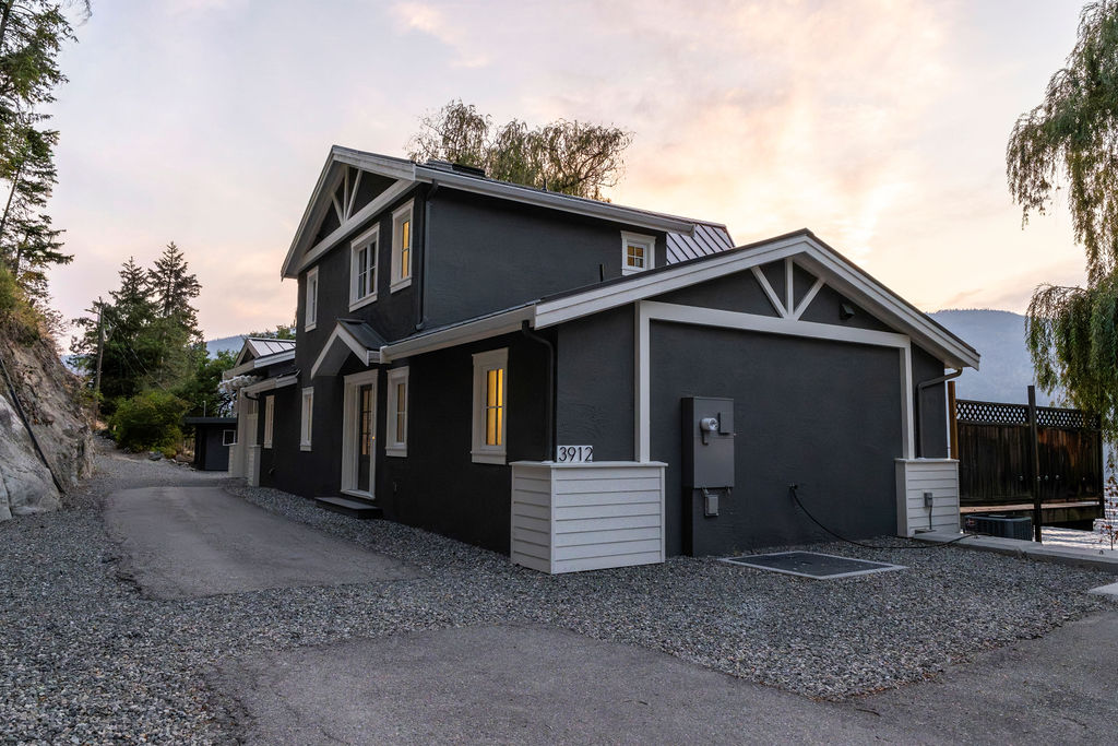 Exterior renovation view