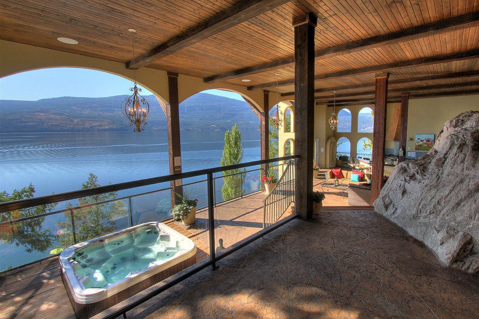 Mediterranean cliffside exterior