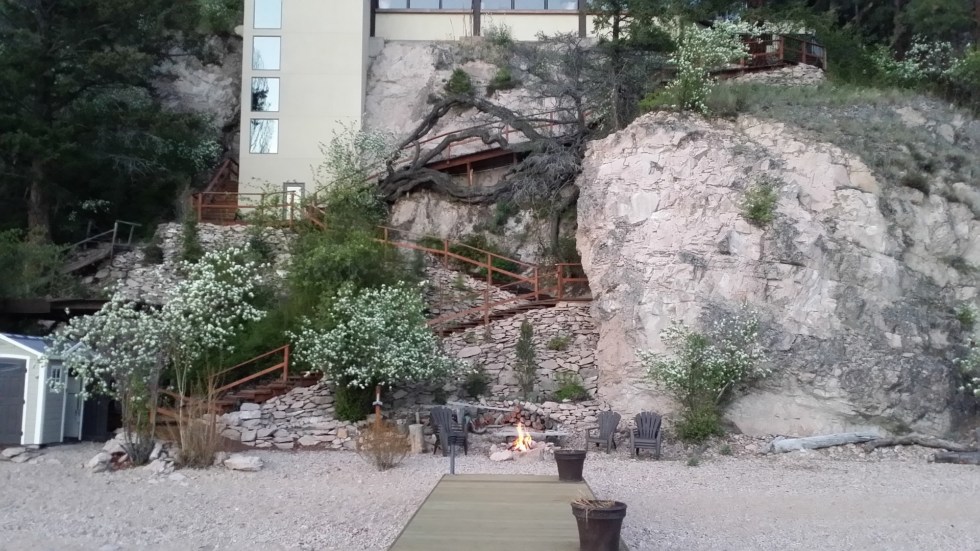 Cliffside construction